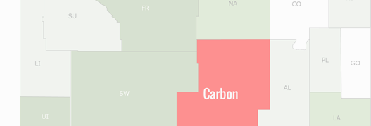 Carbon County Map